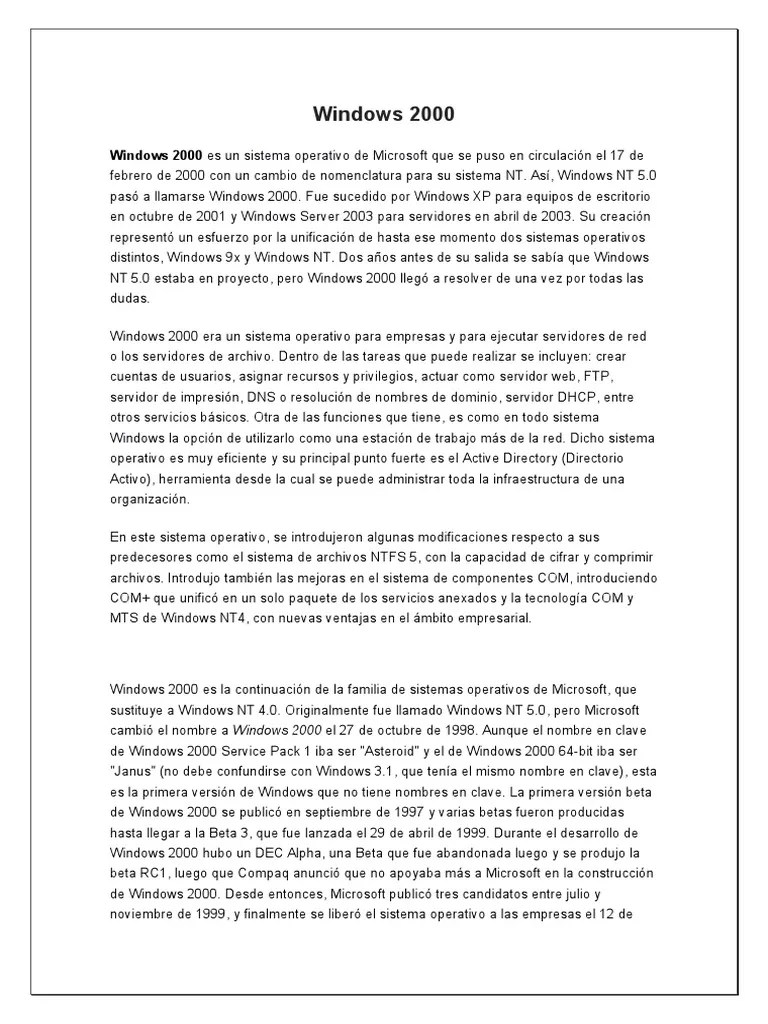 Windows 200 | PDF | Windows 2000 | Microsoft Windows