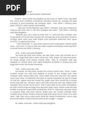 Sambutan kepala sekolah pada pelepasan siswa/siswi kelas xii sma negeri 4 metro angkatan vii. Sambutan Kepala Sekolah Di Acara Perpisahan Pdf