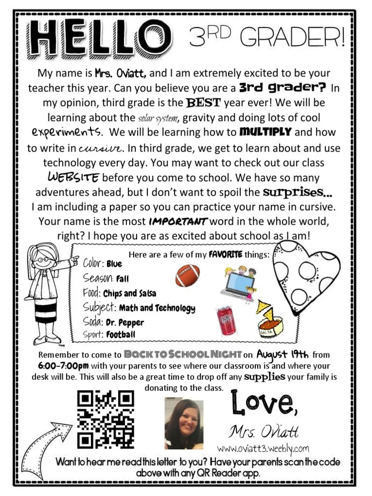 Welcome Letter | PDF