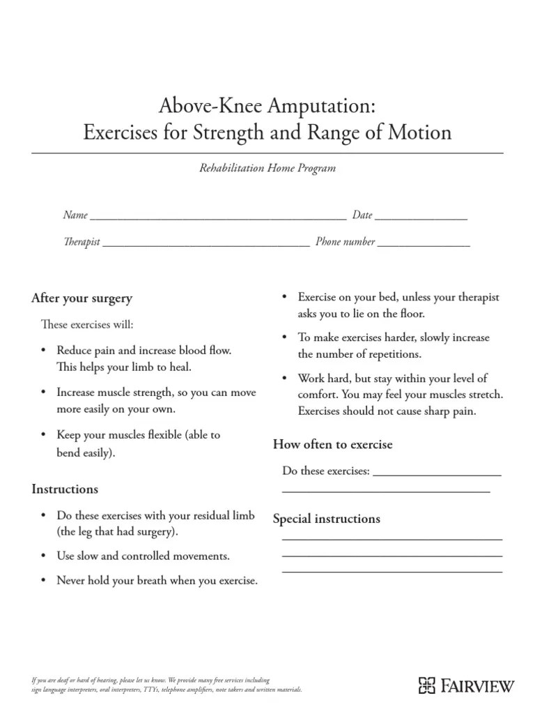 Amputee Exercise | Hip | Amputation