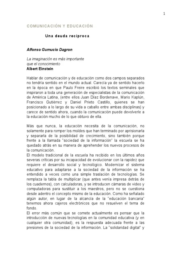 Comunicación Y Educación | PDF | Televisión | Comunicación