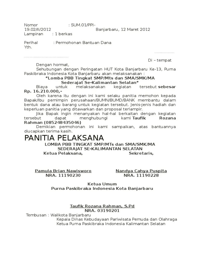 Contoh proposal kegiatan dan sponsorship lengkap proposal launching album brother to brother the plum 1. Contoh Proposal Pengajuan Sponsor Pdf