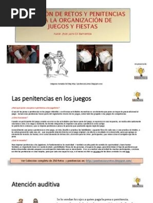 · retos de resistencia en algún sentido. Coleccion De Retos Y Penitencias Para Juegos Y Fiestas Pdf