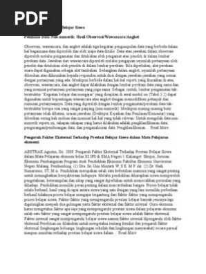 Skor keseluruhan dari angket respon peserta didik diperoleh hasil. Contoh Angket Hasil Belajar Siswa Pdf