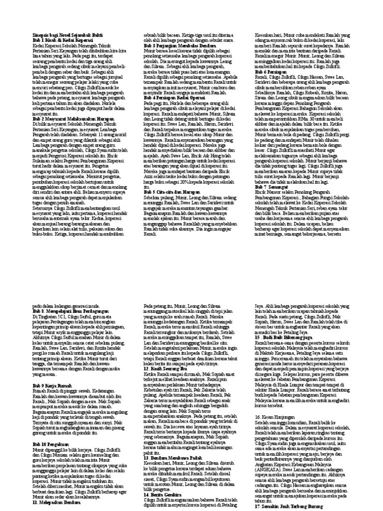Novel yang telah saya kaji di tingkatan 1 ialah sejambak bakti karya rejab bin ismail. Sinopsis Bagi Novel Sejambak Bakti Pdf