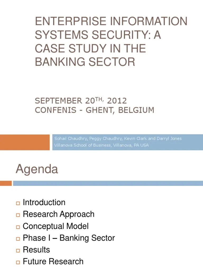 Information Security In Banking Sector PDF | PDF | Information Security ...