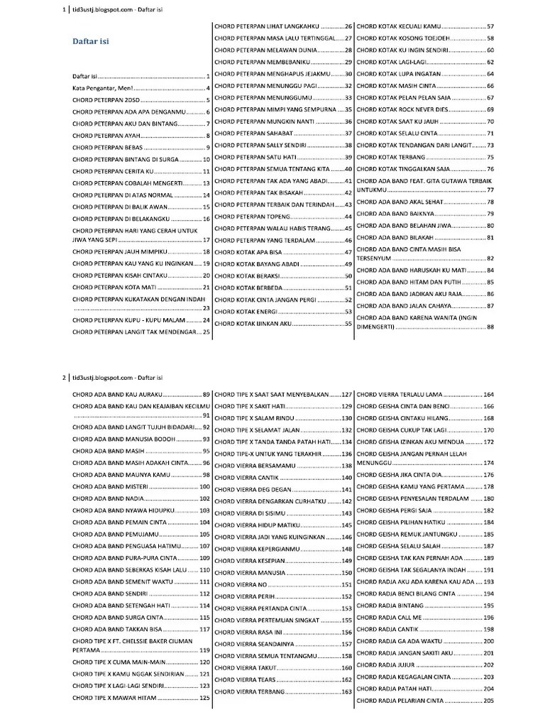 Kumpulan Kord Season 2 (Landscape Ver.) | PDF