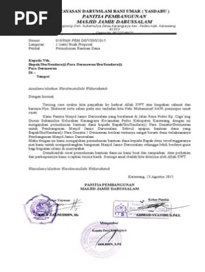 Menulis yang kami sajikan melalui contoh proposal renovasi masjid yang baik dan benar berikut ini. Contoh Proposal Renovasi Masjid Yang Baik Dan Benar Cara Golden