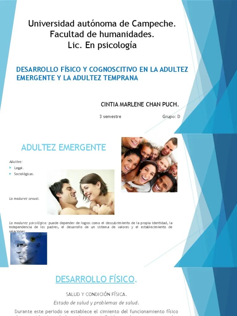 Desarrollo Físico Y Cognoscitivo En La Adultez Emergente | PDF ...