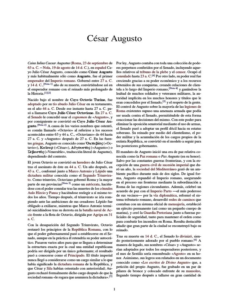 Cesar Augusto PDF | PDF