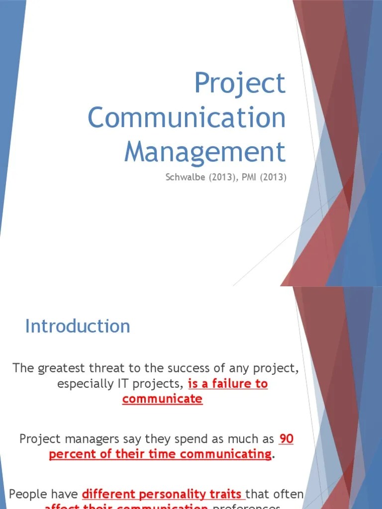 Project Communication Management | PDF | Project Management | Communication