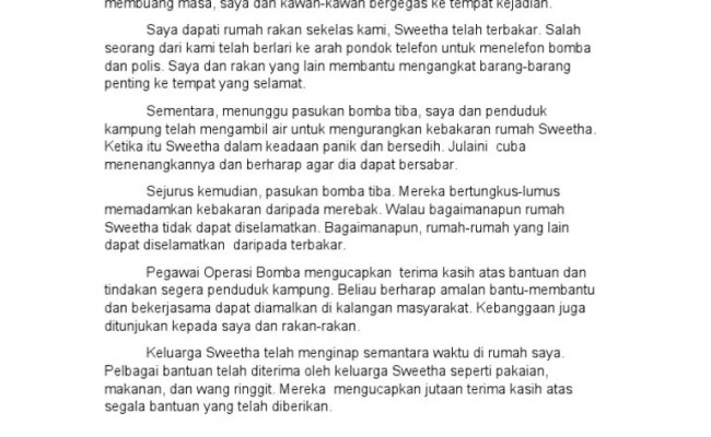 Perkongsian ilmu bahasa melayu upsr, pt3, spm, dan stpm. Contoh Z Contoh Karangan Jiran Saya Cuitan Dokter