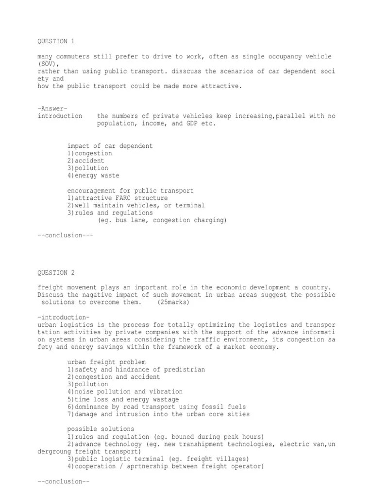 Transport Affects And Environment Public Transport Transport