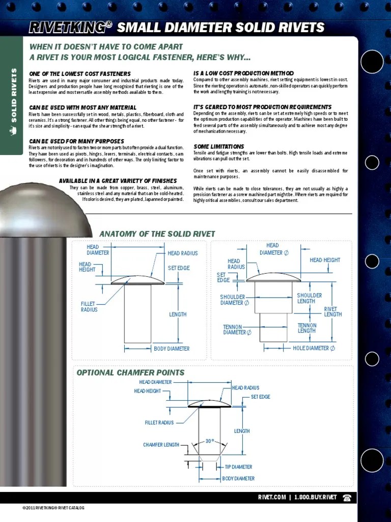 Solid Rivet Design Considerations | PDF | Rivet | Strength Of Materials