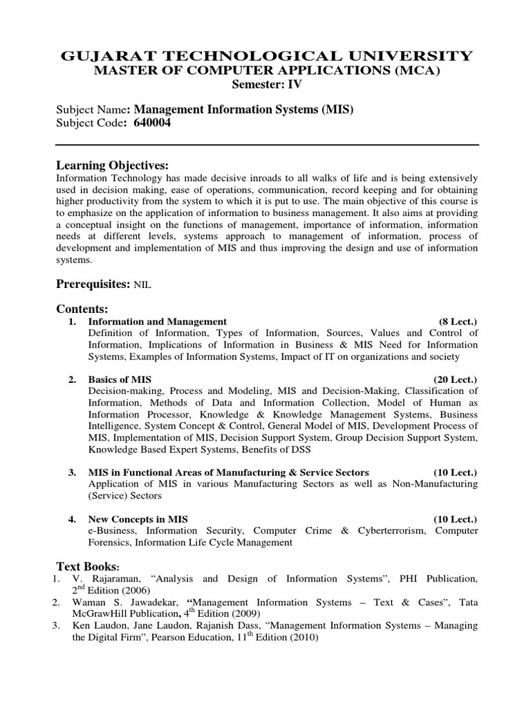 Management Information Systems | PDF | Management Information System | Decision Support System