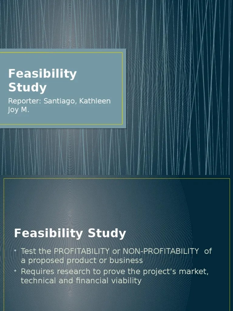 Feasibility Study | PDF | Feasibility Study | Return On Investment