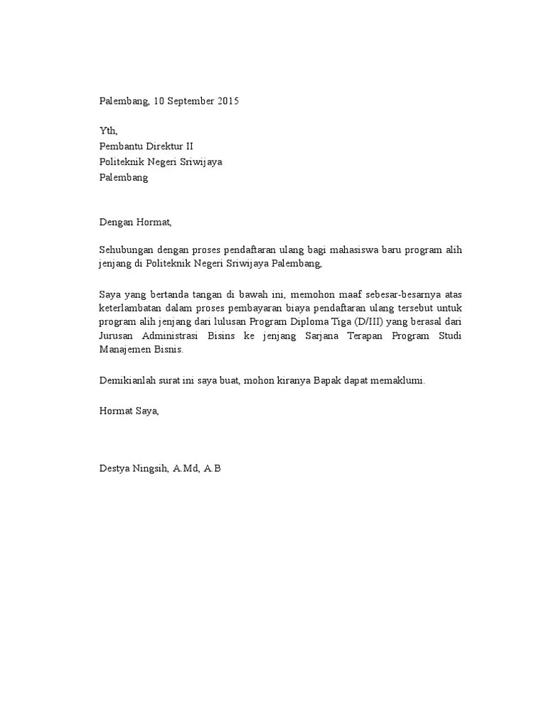 Tagihan contoh surat pemberitahuan pembayaran sekolah from. Surat Permohonan Maaf Atas Keterlambatan Pembayaran