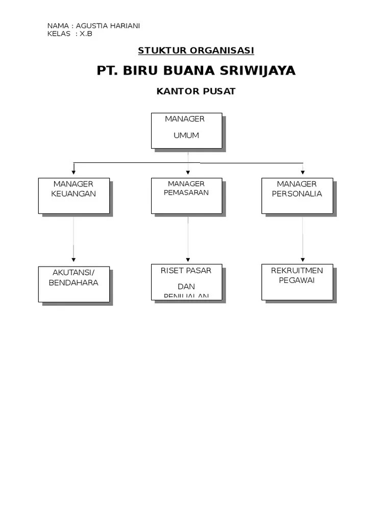 Contoh Struktur Organisasi | PDF