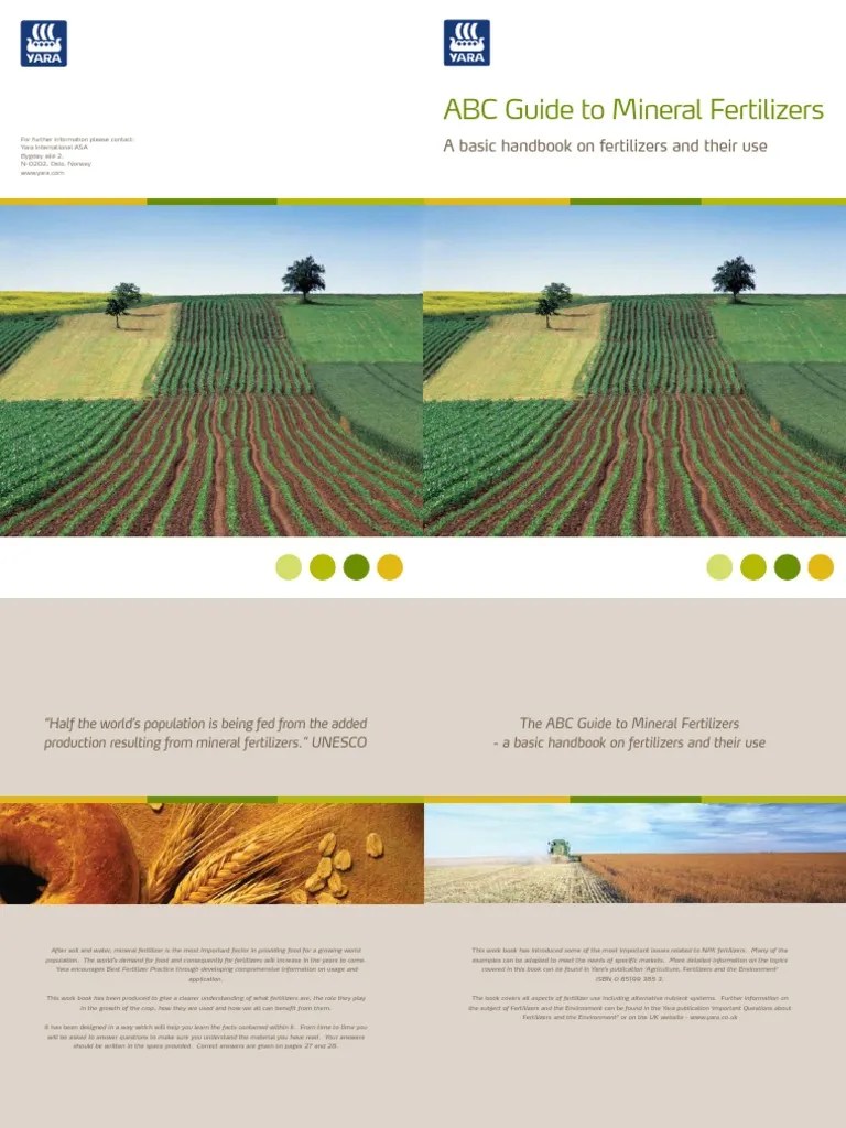 Yara Fertilizers | PDF | Plant Nutrition | Fertilizer