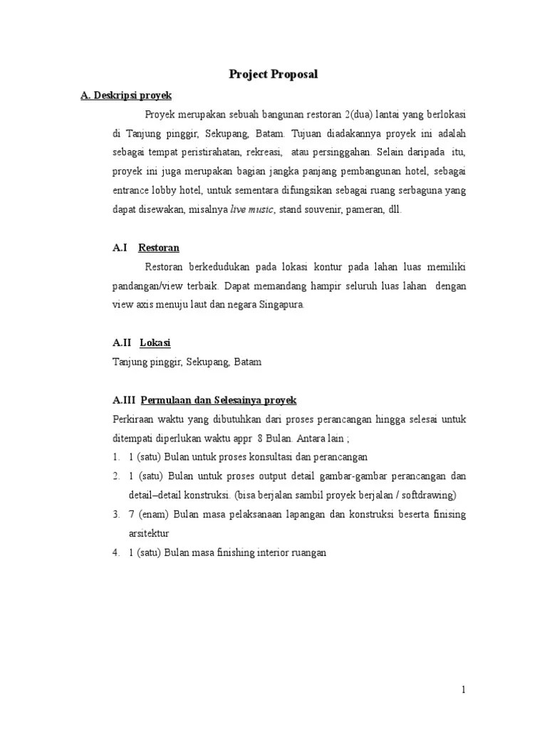 13 contoh proposal yang benar usaha kegiatan sekolah. Contoh Proposal Penawaran Desain Interior Cafe Cek Bahan Bangunan