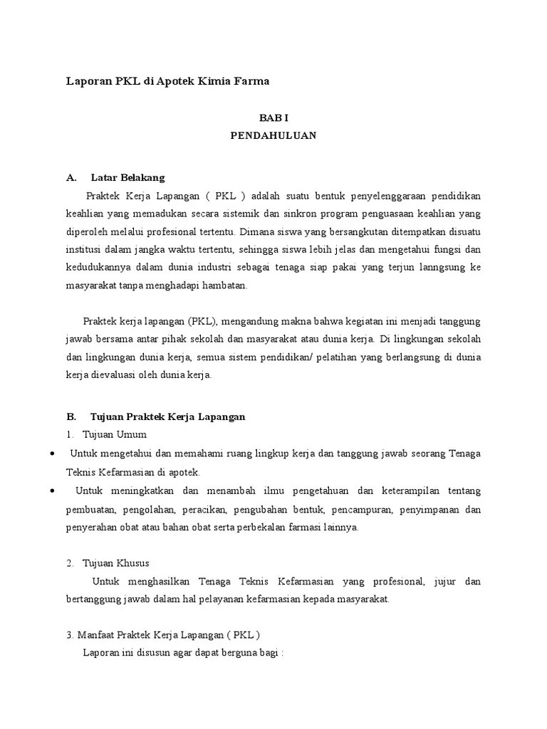 Laporan ini dapat di selesaikan dengan adanya bantuan dari. Contoh Ruang Lingkup Laporan Pkl - Aneka Contoh
