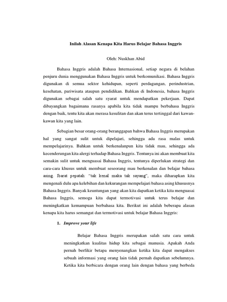 Kenapa Bahasa Inggris Jadi Bahasa Internasional – Kami