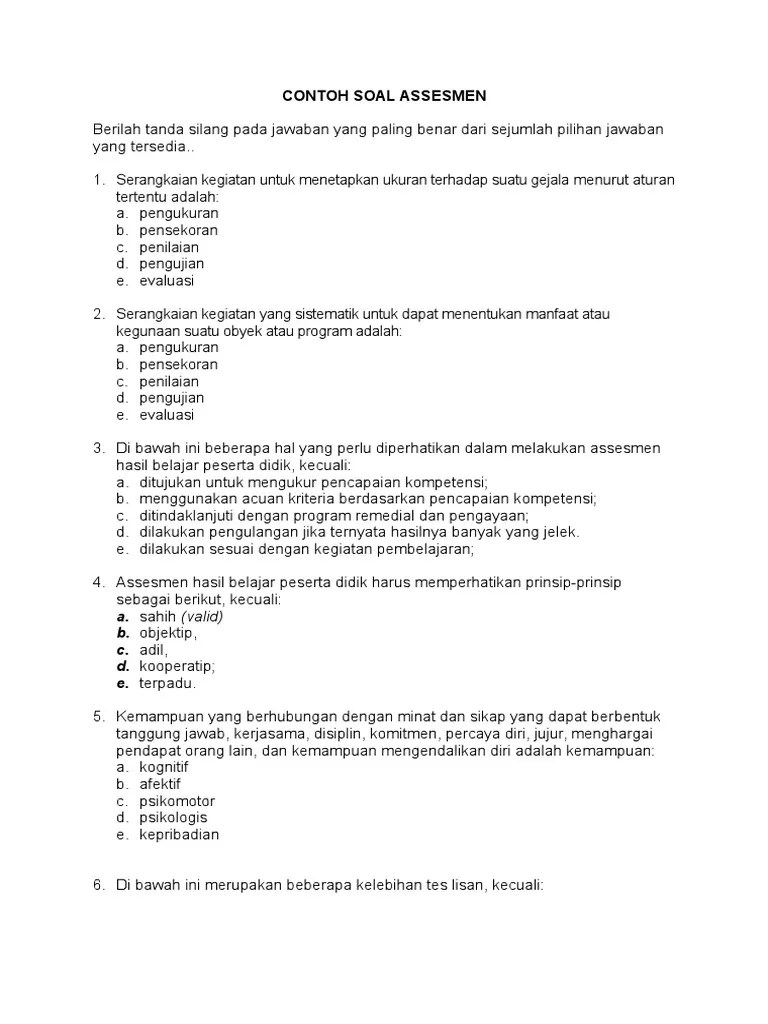 Soal Kompetensi Kepribadian Dan Sosial Pretest Ppg Dalam Jabatan Contoh soal Kompetensi Kepribadian dan Sosial Pretest PPG Dalam Jabatan ini untuk memberikan gambaran bentuk soal pretest PPG Dalam Jabatan khususnya pada kompetensi kepribadian dan kompetensi sosial guru.