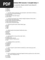 Oleh admin selasa, mei 09, 2017. Kisi Kisi Uas Kls 5 Smt Ii Aa Mi Pdf