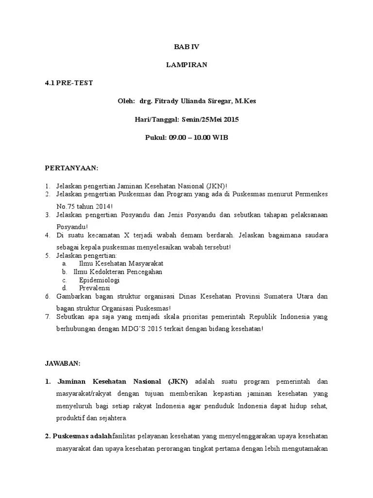Maybe you would like to learn more about one of these? Soal Pre Test Dan Post Test Pdf