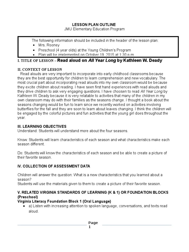 20.01.2019 · goldilocks and the three bears lesson plans for kindergarten and first grade. Read Aloud Lesson Pdf Lesson Plan Reading Comprehension