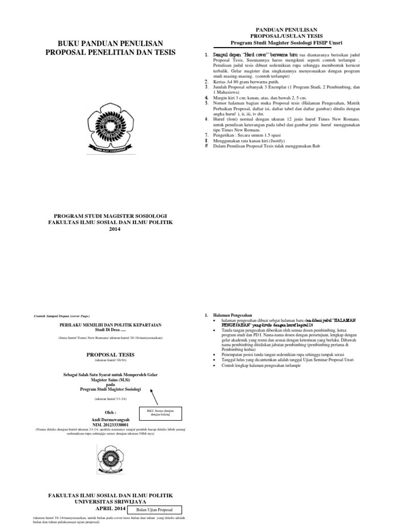 (tidak ada tanda panah pada diagram). Format Penulisan Proposal Dan Tesis Unsri Pdf