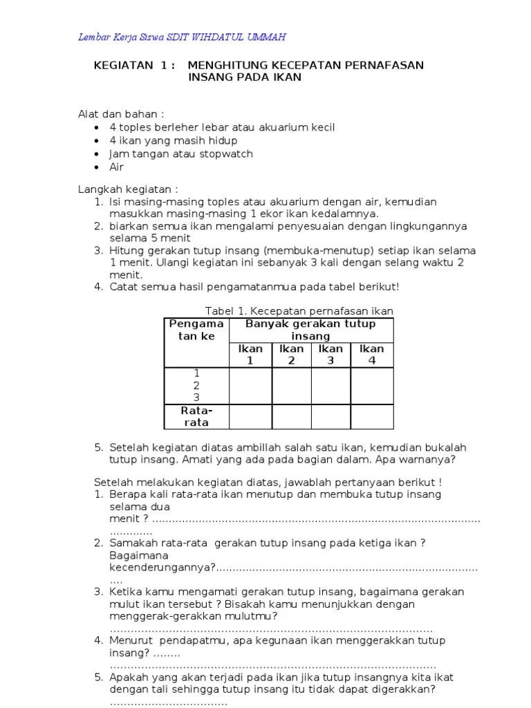Penelitian ini bertujuan untuk mengetahui. Lks Praktikum 1 Pdf
