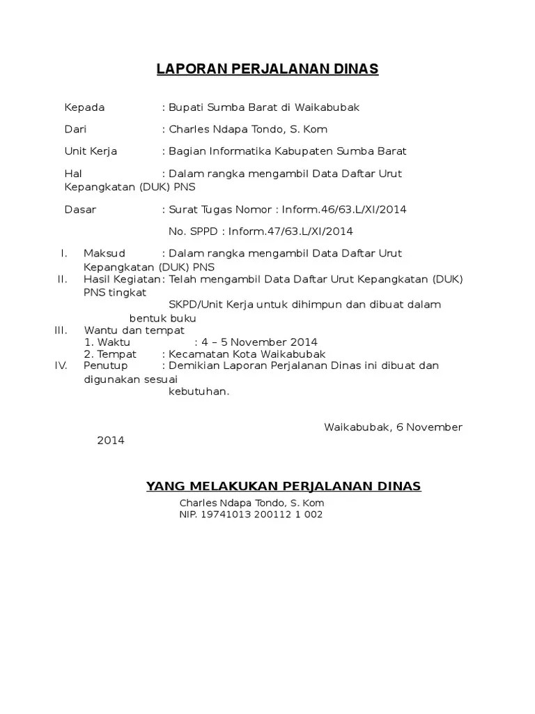 Top Pdf Laporan Perjalanan Dinas Dalam Rangka Ku 123dok Contoh Format Laporan Perjalanan Dinas Pns Seputar Jalan Cute766 from cute766info.