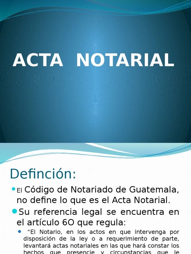 Acta Notarial | Download Free PDF | Derecho Civil (Common Law) | Gobierno