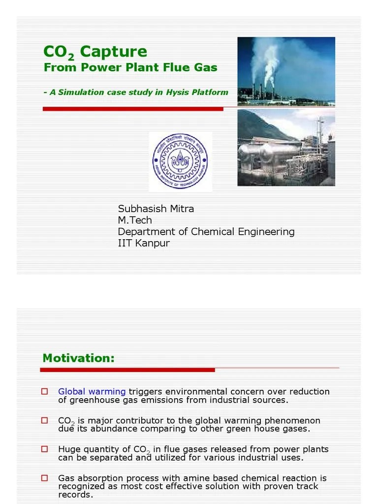 CO2 Capture Simulation In HYSYS Platform | PDF | Carbon Dioxide | Steam