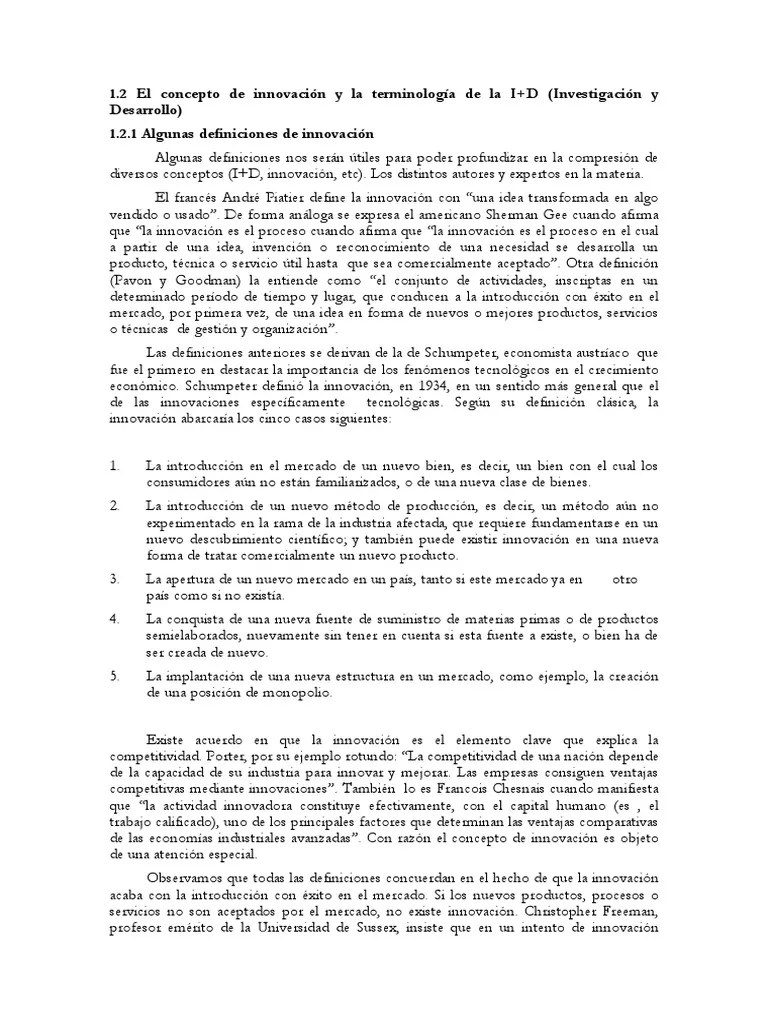 Diferencia Entre Invento E Innovación | PDF | Innovación ...