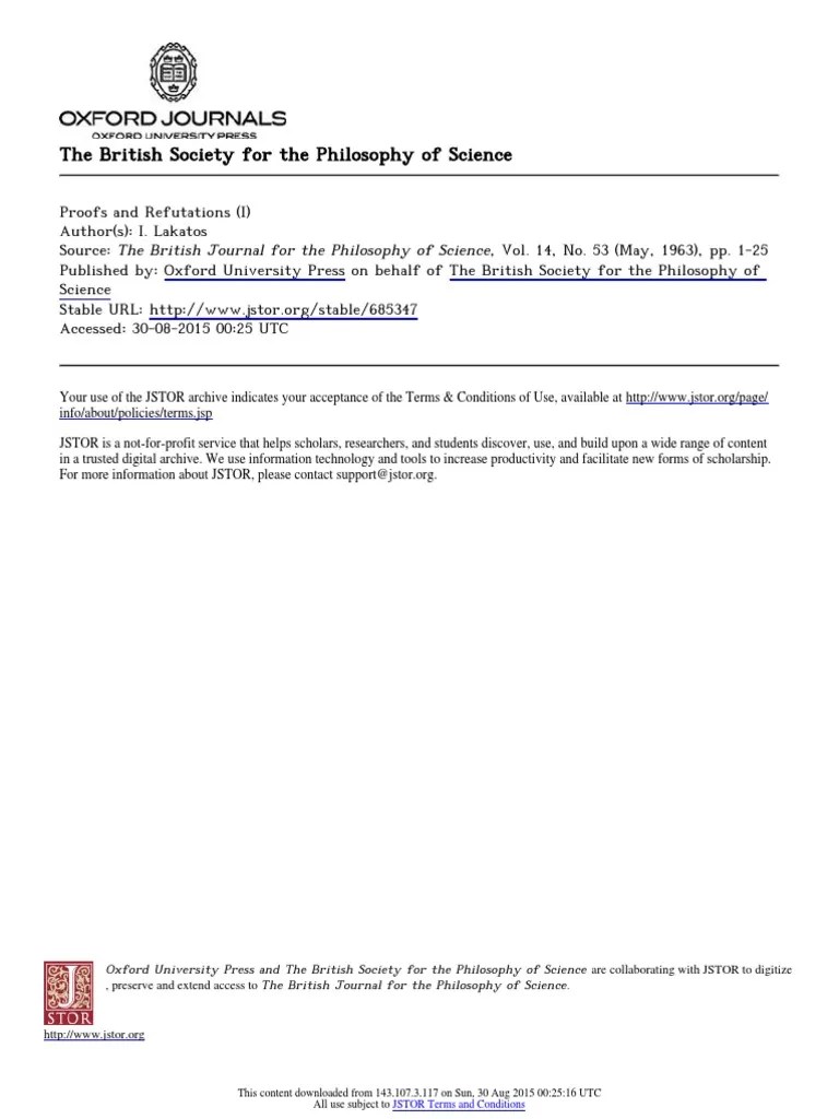 Proofs And Refutations - Part I | PDF | Conjecture | Mathematical Proof