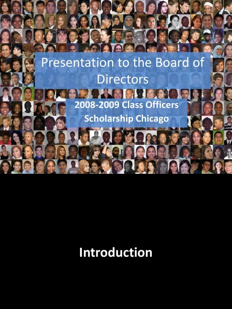 Presentation To The Board Of Directors | PDF | Mentorship | Psychology