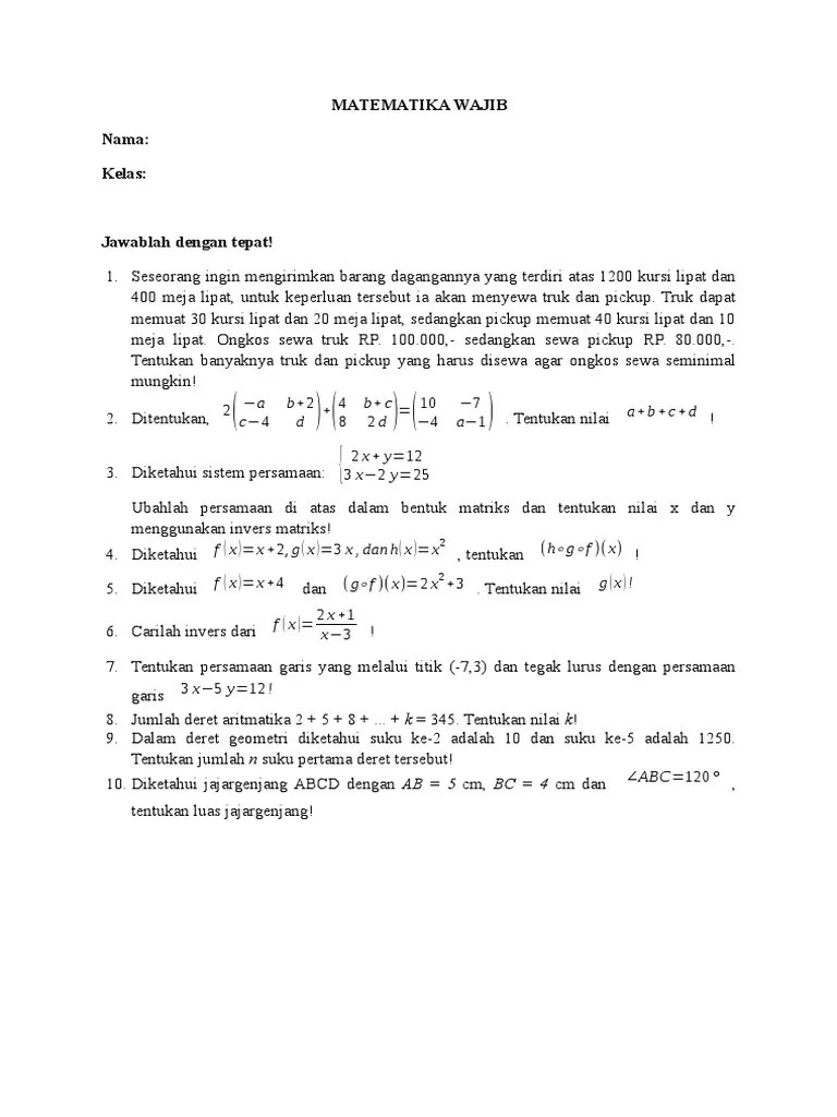 5.0 terjual 15 · buku pr/ lks matematika peminatan sma kelas 11/ . Soal Matematika Minat Dan Wajib Kelas 11