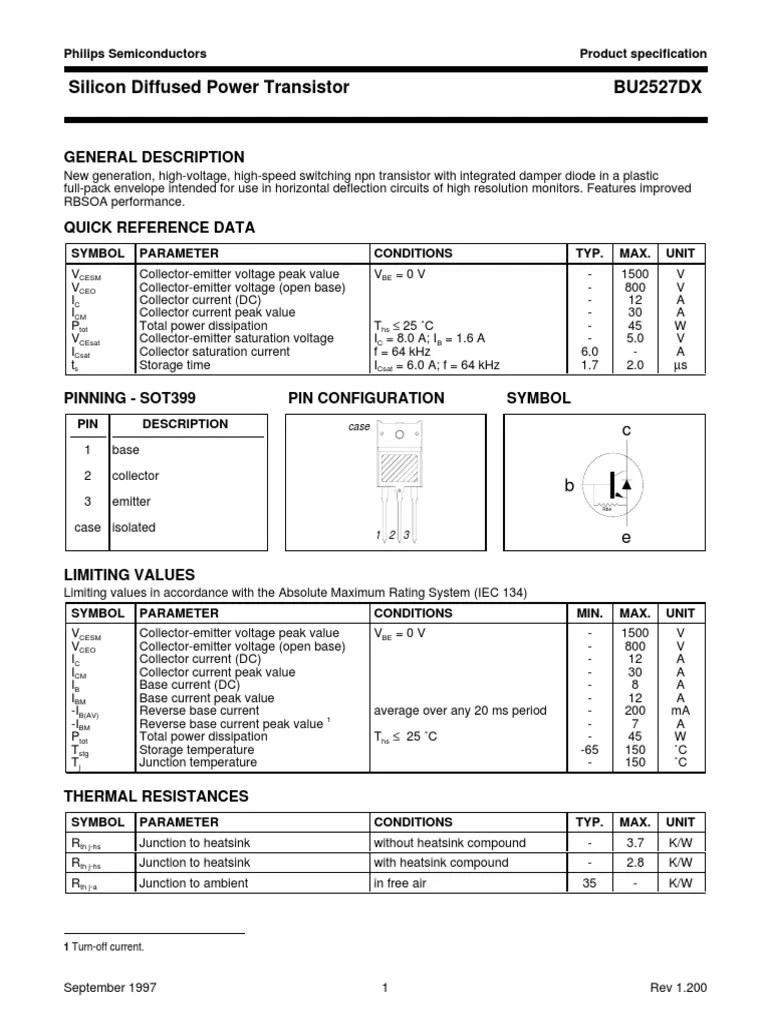 Bu Transistor Bipolar Junction Transistor