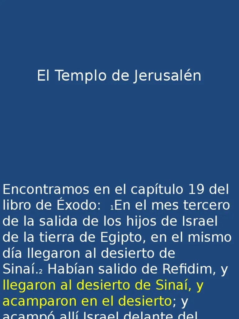 El Templo De Jerusalen | PDF | Templo En Jerusalén | Solomons