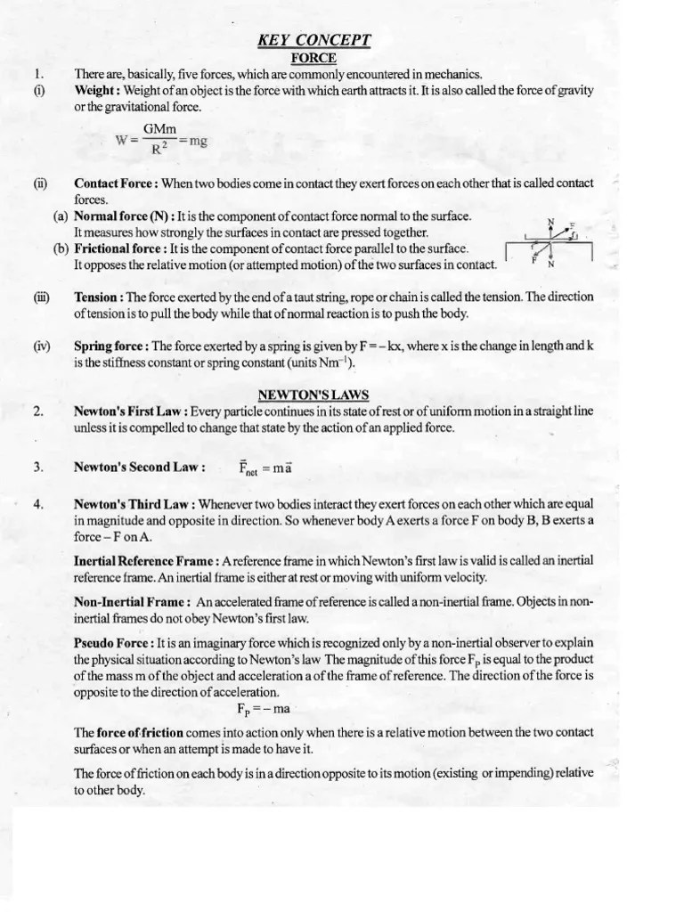Newtons Laws Of Motion | PDF | Friction | Force