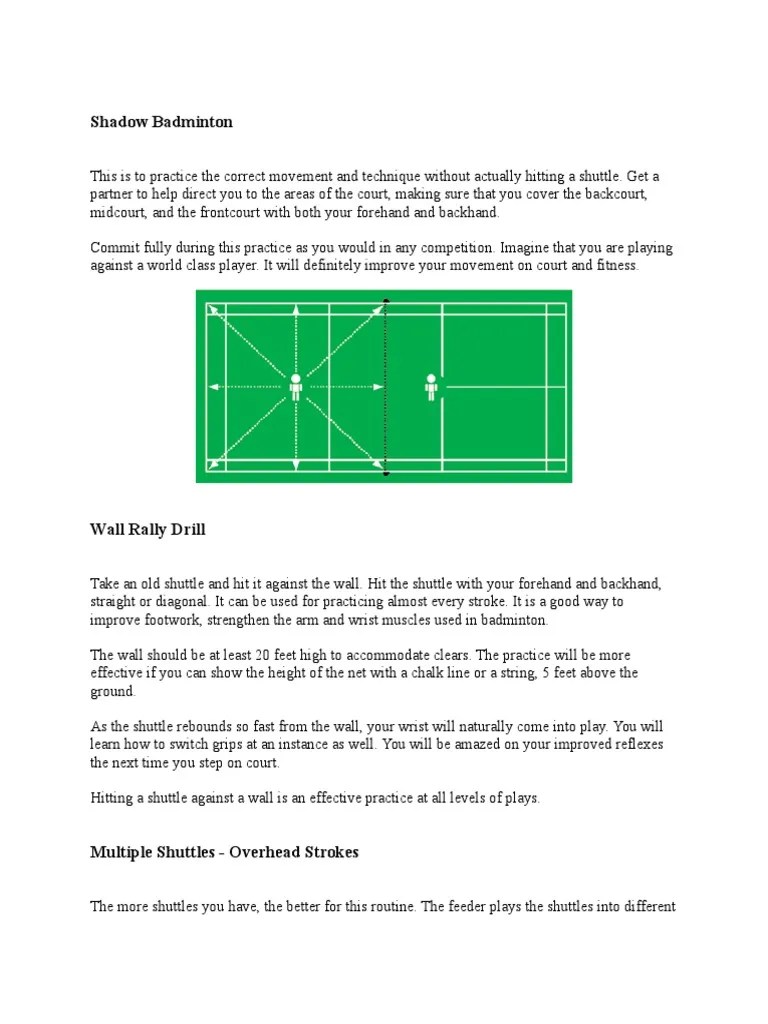 Shadow Badminton | PDF | Racquet Sports | Athletic Sports