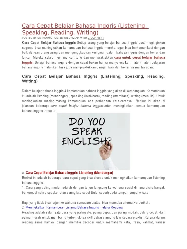 · 5 aktivitas untuk mempersiapkan balita belajar menulis · bikin latihan menulis . Cara Cepat Belajar Bahasa Inggris Pdf