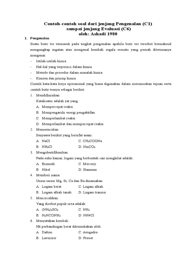 Contoh Soal C1 C6 Otosection