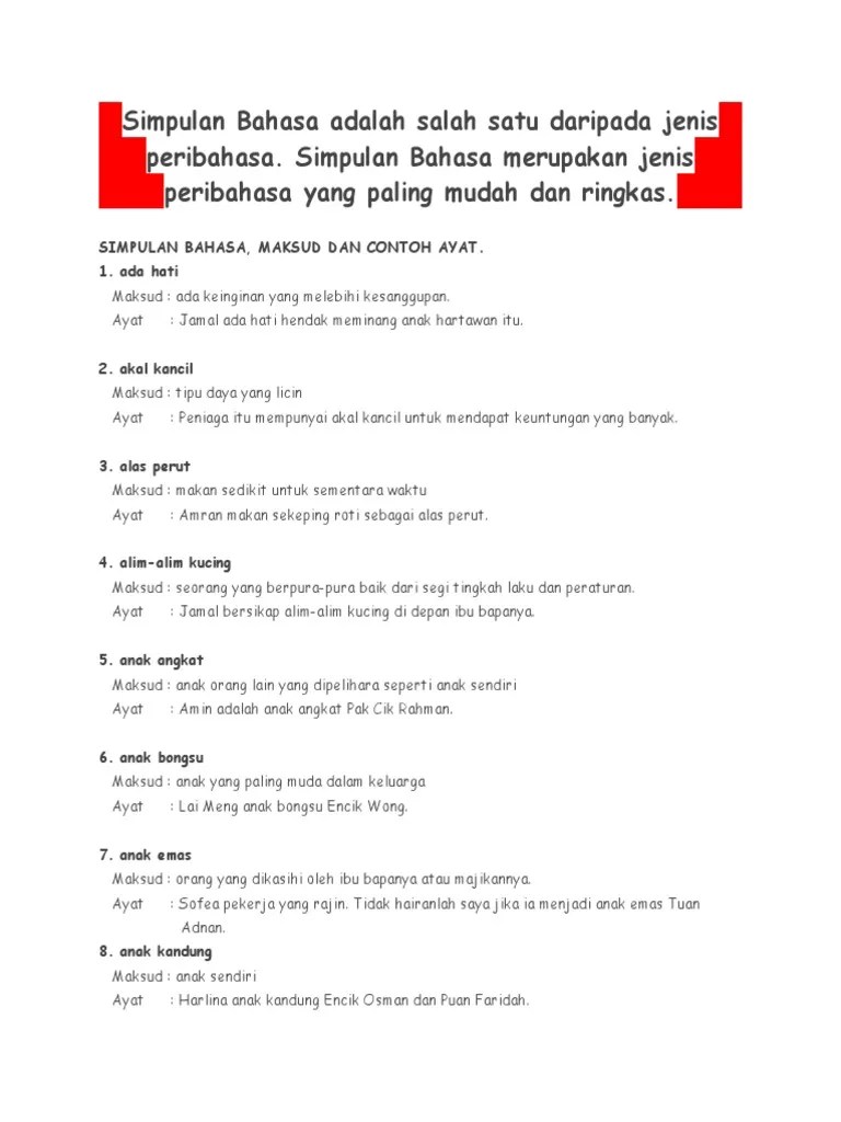 Memikat hati / jatuh suka. Simpulan Bahasa Pdf