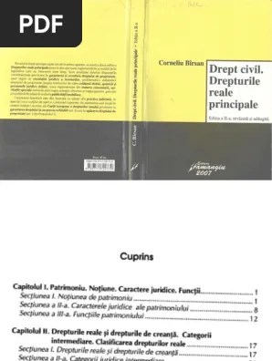 12 iunie 2013lansarea a avut loc în în sala constantin stoicescu a palatului facultăţii de drept, universitatea bucureşti. Drept Civil Drepturile Reale Principale C Barsan Pdf