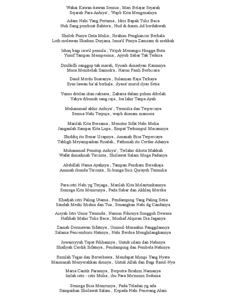 25 Nabi Nabi Ini | PDF