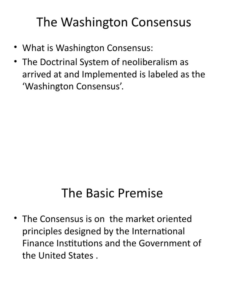 Washington Consensus | PDF | Washington Consensus | Taxes