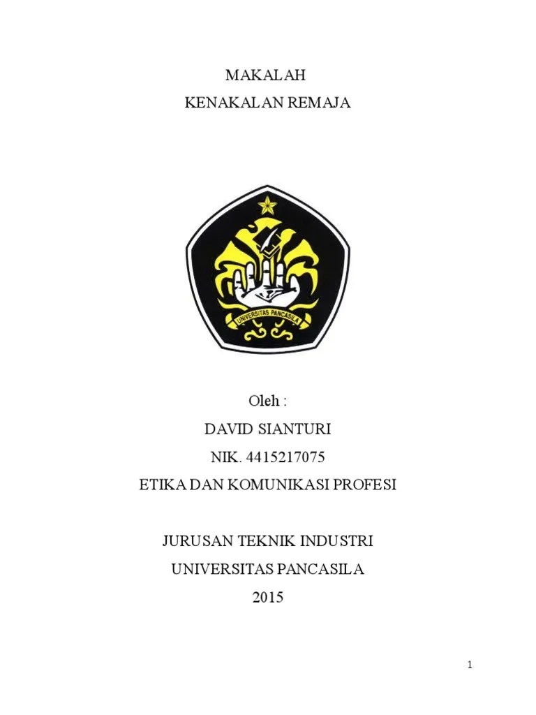 Makalah pergaulan bebas from slideshare.net. Makalah Kenakalan Remaja Pdf